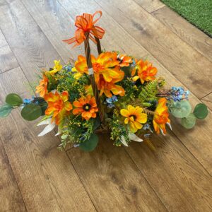 basket flowers - seasonal