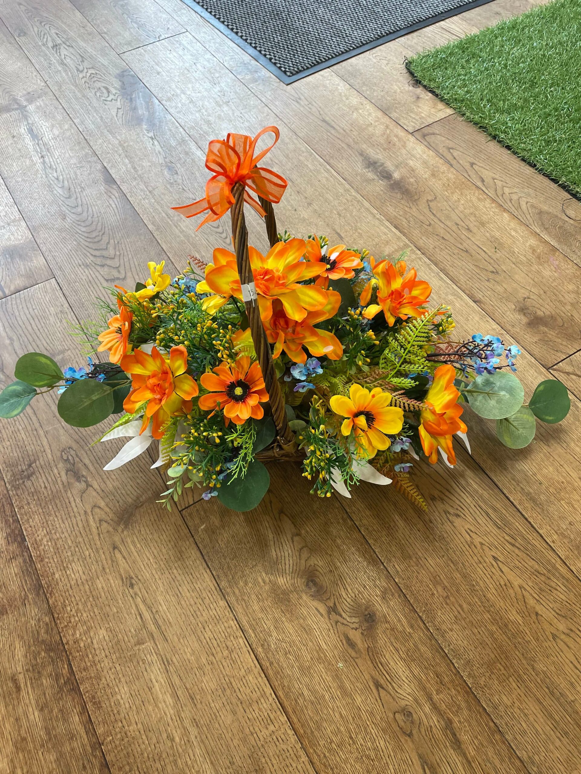 basket flowers - seasonal